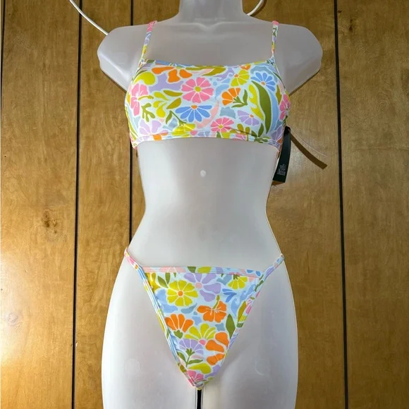 Wild Fable Multicolor Floral Bikini - Picture 1 of 3